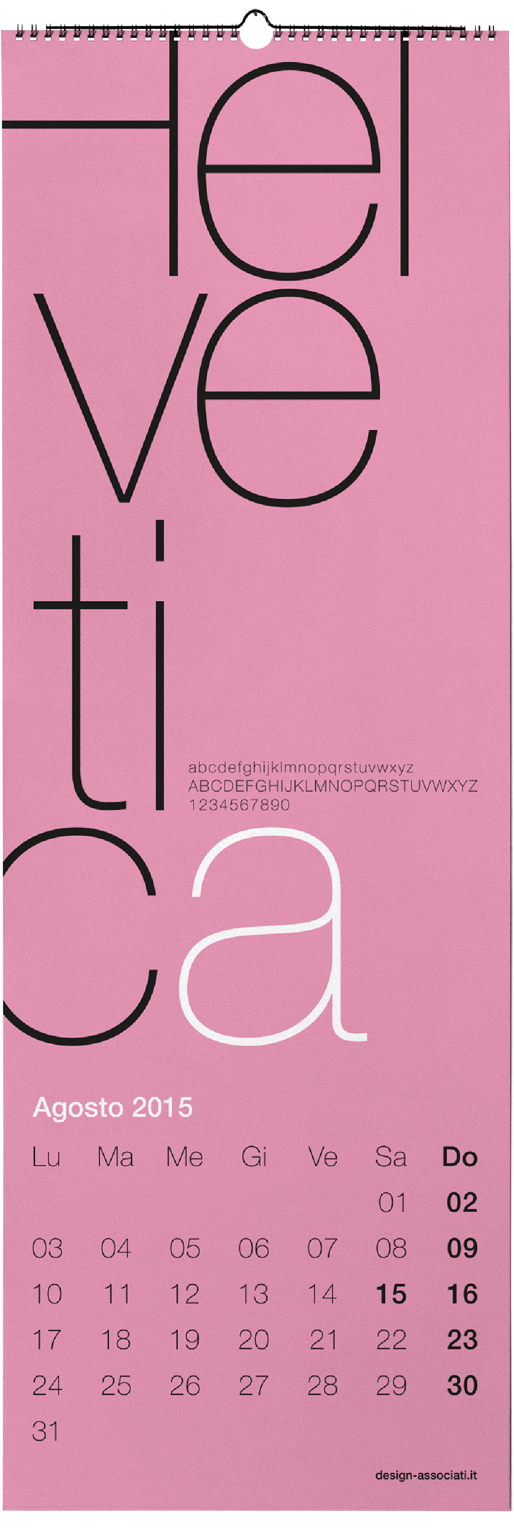 Calendario Tipografico 15